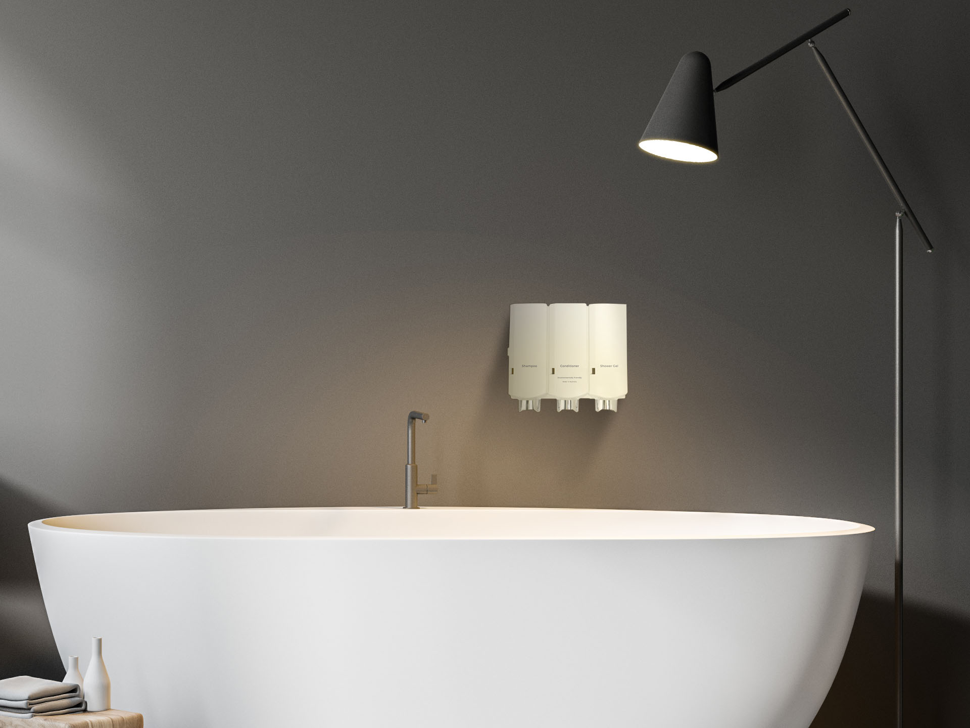 Modern interior of the bathroom